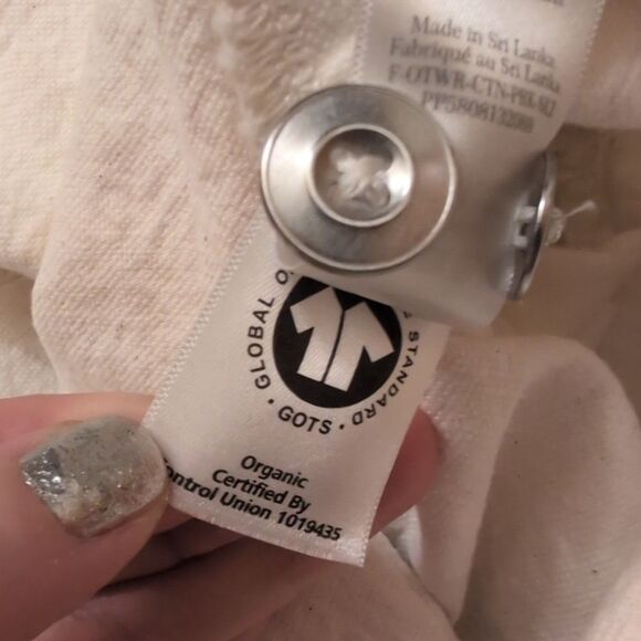 Everlane The Canvas Organic Cotton Parka Jacket Coat Bone White Size L - Picture 8 of 16